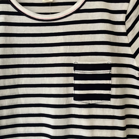 Crewcuts cotton girls lounge dress size 12. Navy and white. - Picture 2 of 4